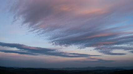 Fototapeta premium Colorful sky at sunset. 