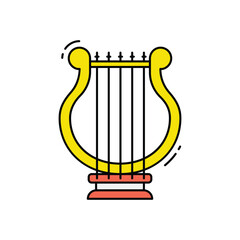 Harp vector icon