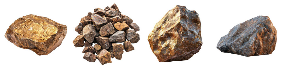 A diverse collection of various geological rock samples and mineral specimens from different geologic formations environments and geographic regions  These include igneous sedimentary