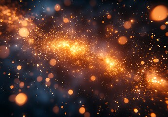 Obraz premium A glowing light in the dark