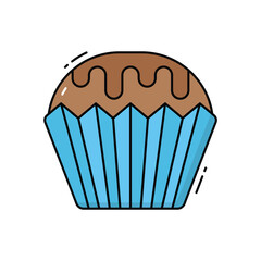 Muffin vector icon