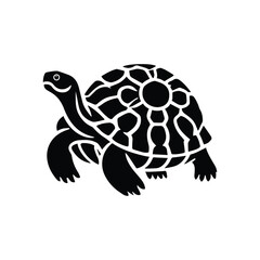 Aldabra Giant Tortoise silhouettes and icons. black flat color simple elegant Aldabra Giant Tortoise animal vector and illustration. simple turtle icon illustration, tortoise silhouette logo. Tortoise