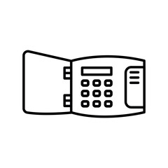 Wired Alarm black line icon