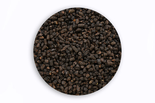 long pepper, heap of pippali (Piper Longum ,Piper retrofractum) dried herb ingredient isolated in white background.