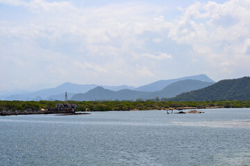 Serene Coastal Landscape with Rustic Structure in Venezuela