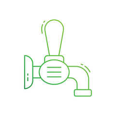 Beer tap vector icon