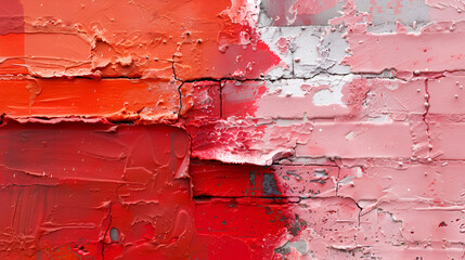  an abstract composition dominated by varying shades of red, with accents of white, beige, and hints of darker tones The texture is rich and layered, with visible brushstrokes 