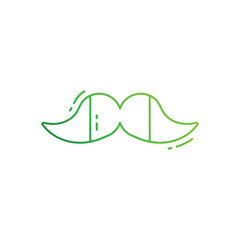 Moustache vector icon