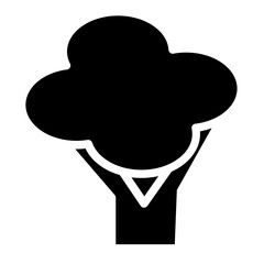Food Healthy Broccoli Glyph Icon