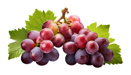 Obraz premium Red grapes on white background 
