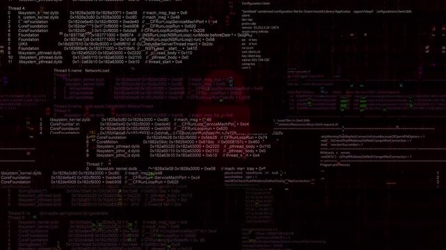 Hi-Tech Damaged Glitched Developer Codes Effect Code for either a hacker attack, security screen, lost signal, computer software BIOS Damage Screen, OS Virus Infection Attack, Corrupted Boot Screen