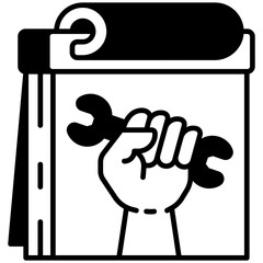 Calendar Black Fill Icon