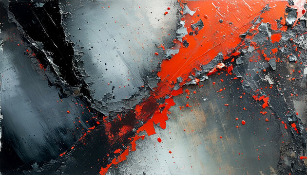 Bold abstract expression with dynamic contrasts and vibrant colors