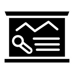 Analytics Business Diagram Glyph Icon