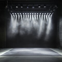 Obraz premium empty stage with spotlights