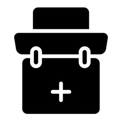 Pharma Accident Bag Glyph Icon