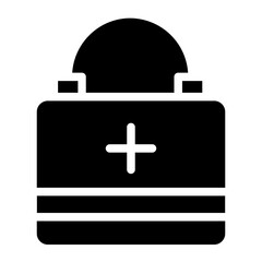 Pharma Accident Bag Glyph Icon
