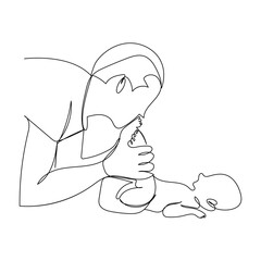 Happy Father's Day. Illustration vector of father and son for father's day. Father and little kid line art vector illustration,
Fathers day line art style vector illustration, father and son line art 