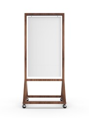 Blank Outdoor Sign Holder Banner Poster Sign, 3d illustration.