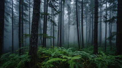 Obraz premium Fog in nature