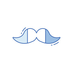 Obraz premium Moustache vector icon
