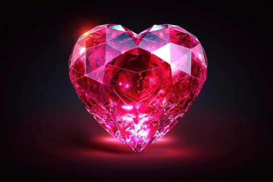 Ruby stone gemstone shape heart.