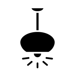 Hanging Lamp Icon Template