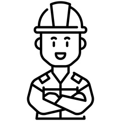 Engineer Line Icon