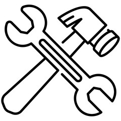Hands Tool Line Icon