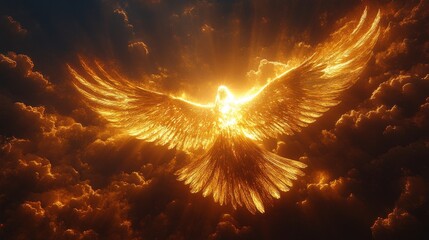 shekinah glory light representing godrs presence christian symbols and icons digital illustration