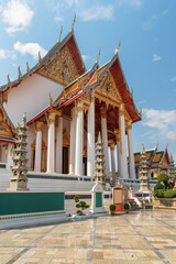 Fototapeta premium Awesome view of Wat Suthat Thepwararam in Bangkok, Thailand