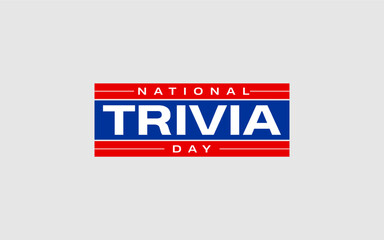 Fototapeta premium national Trivia day Holiday Concept