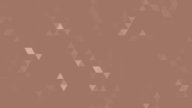 Mocha brown triangle mosaic trendy abstract geometric background animation