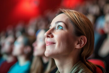 Fototapeta premium Theater spectacle with audience generative ai