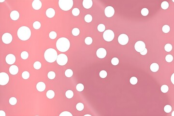 White Dots on a Pink Gradient Background, Minimalist Pattern Design