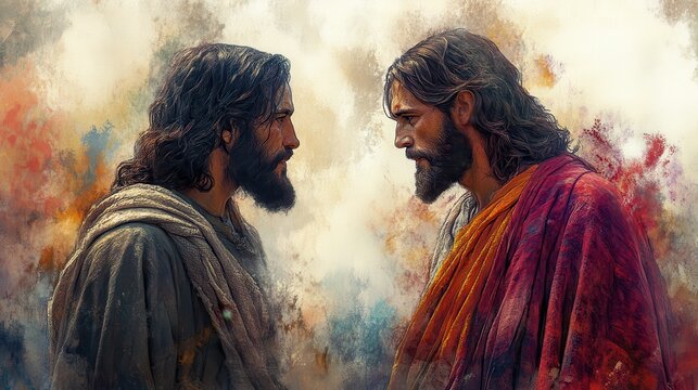the betrayal of judas judas agreeing to betray jesus for thirty pieces of silver life of jesus watercolor digital painting