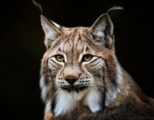 Obraz premium Portrait of a Beautiful Lynx