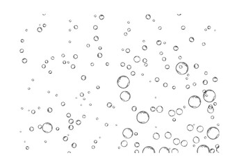 Underwater Sparkling Air Bubbles Background Overlay © Grunge Designs