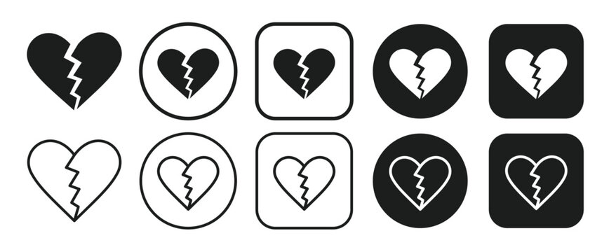 broken heart Icons