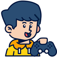 Gamer Job and Professions Filled Line Icon