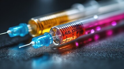 used vaccination syringes with needle