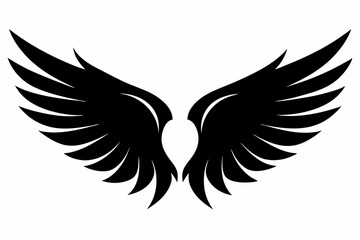 
Wings, Black and White Vector illustration Pro Vector. Wing Vector silhouette illustration . Angel Wings, Minimalist and Simple Silhouette , Vector illustration Pro Vector