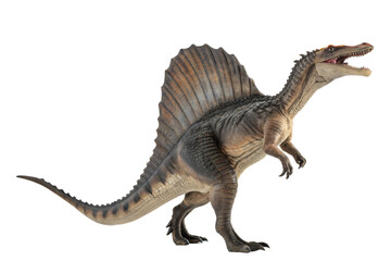 Spinosaurus ,dinosaur on white background .