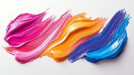 Abstract Colorful Paint Swirls Texture Design