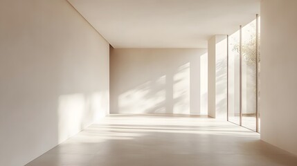 Fototapeta premium minimalist_interior_design_with_neutral_tones_wide