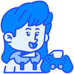 Female Driver Job Black Fill Icon