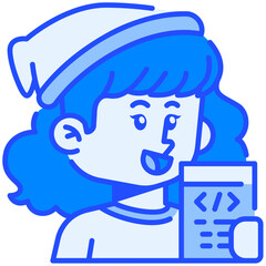 Female Photographer Job Black Fill Icon