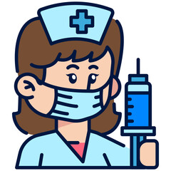 Female Huma_Resources Job Black Fill Icon