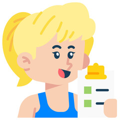 Female Lawyer Job Black Fill Icon