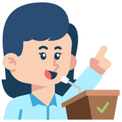 Female Personal_Trainer Job Black Fill Icon